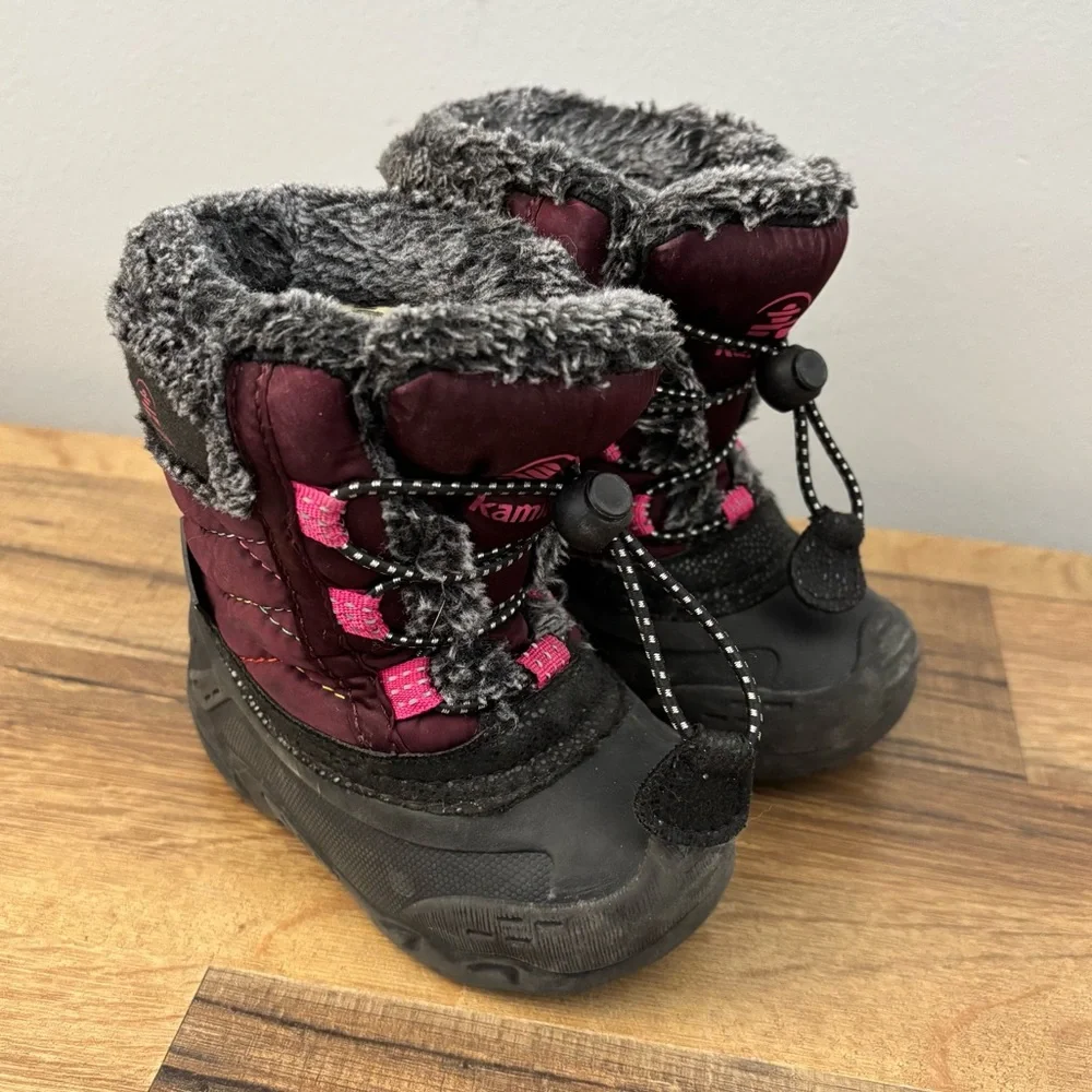 Kamik Star Infant Baby Insulated Winter Boots Size 6